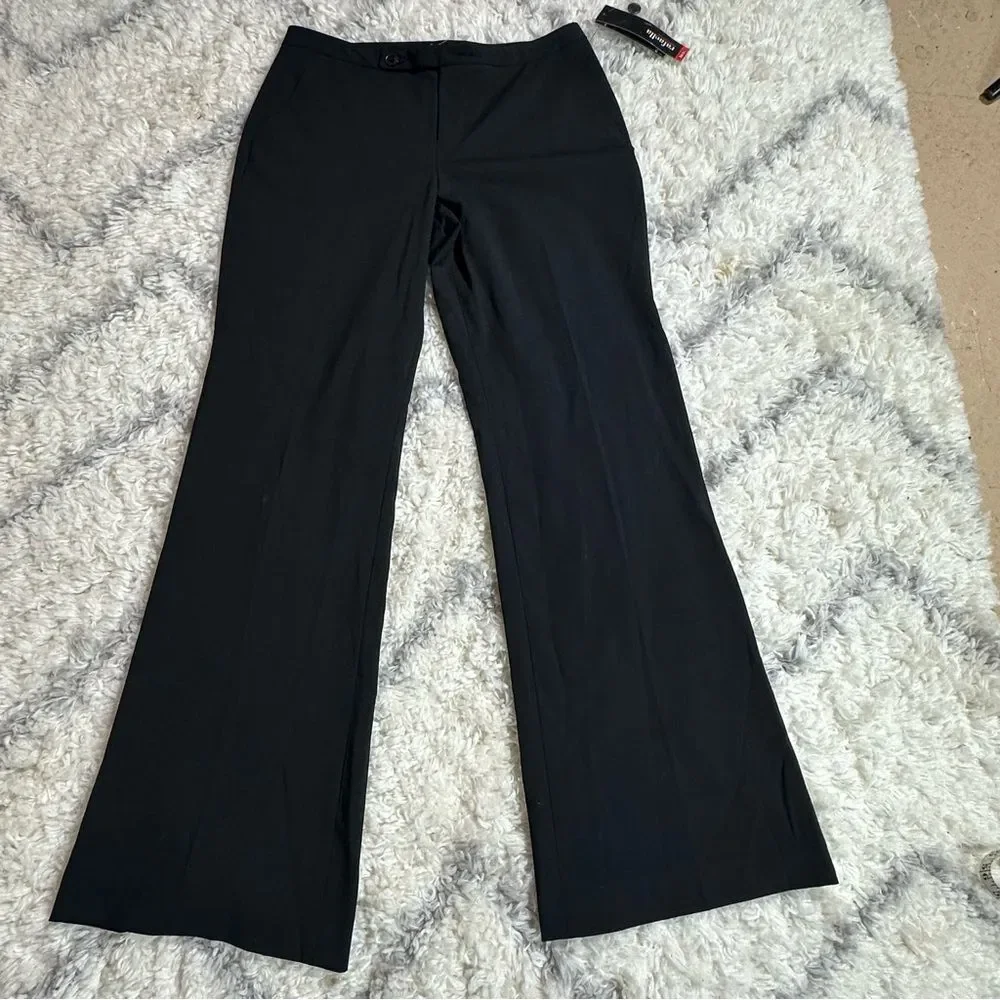 Rafaella Elegant Black Flare Trousers